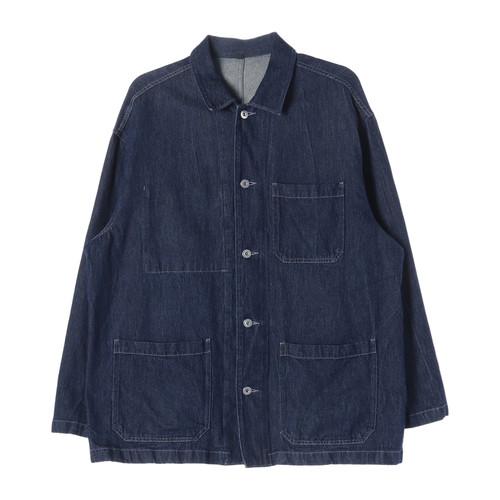 무지 (MEN - XL) 면 카폭 빈티지 무드 데님 워크 자켓 2