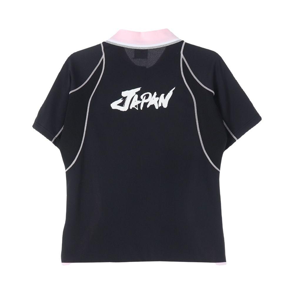 미즈노 (WOMEN - L) 폴리 자수 로고 카라넥 반팔 티셔츠 5