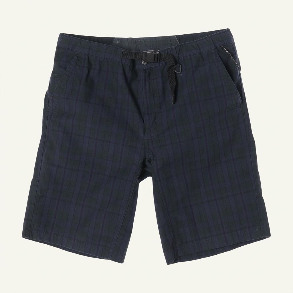 컬럼비아 (MEN - XL) 폴리 코튼 체크 패턴 버클 쇼츠 1