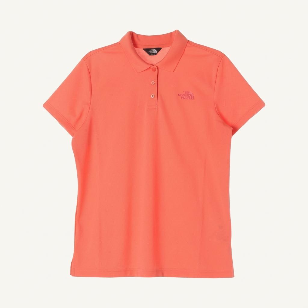 노스페이스 (MEN - XL) 폴리 로고 카라넥 반팔 티셔츠