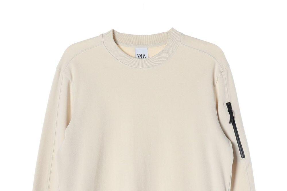 자라 (MEN - M) 코튼 폴리 로고 맨투맨 3