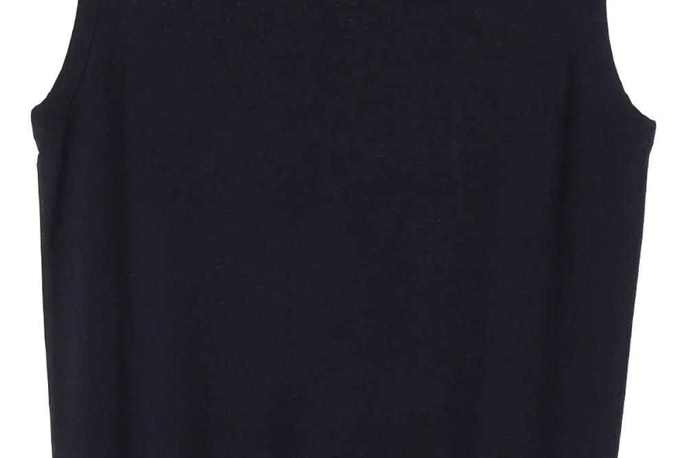 닥스 (MEN - XL) 울 100% 자수 로고 브이넥 니트 조끼 8