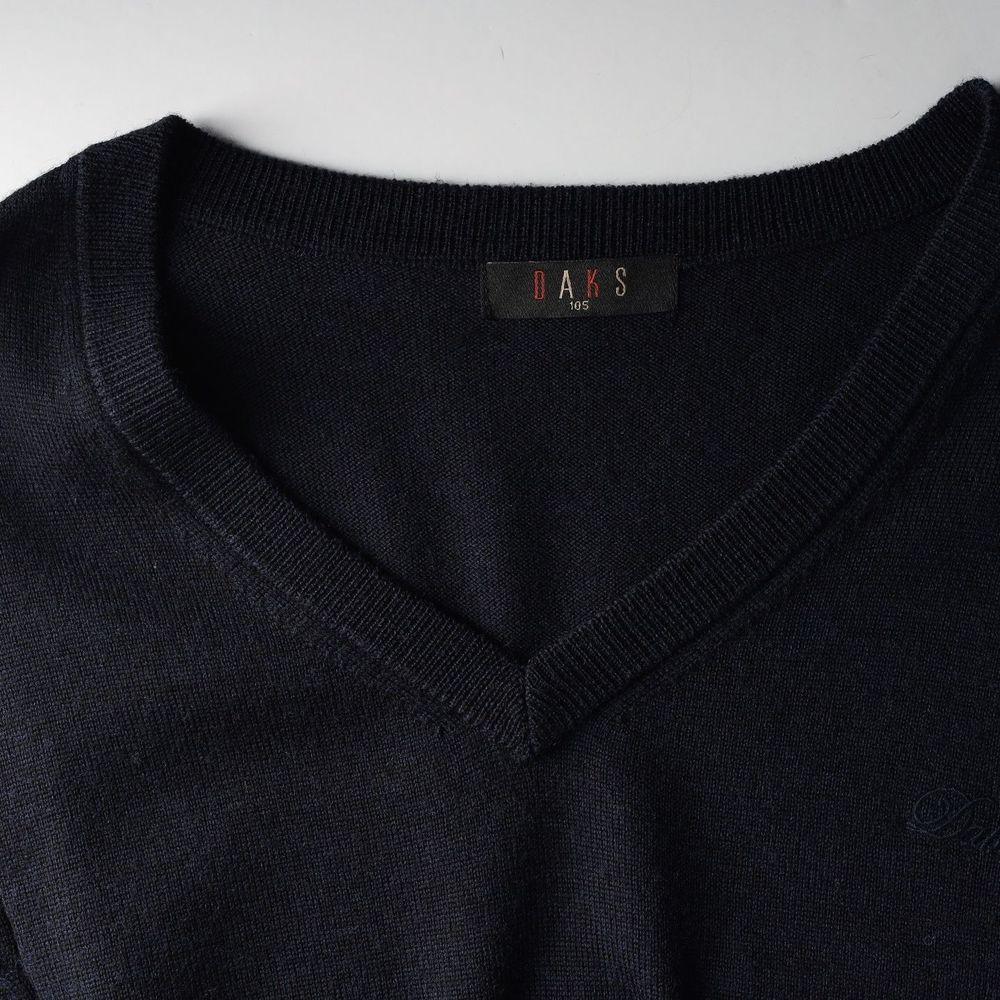 닥스 (MEN - XL) 울 100% 자수 로고 브이넥 니트 조끼 10