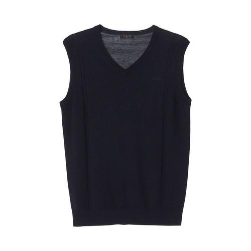 닥스 (MEN - XL) 울 100% 자수 로고 브이넥 니트 조끼 2
