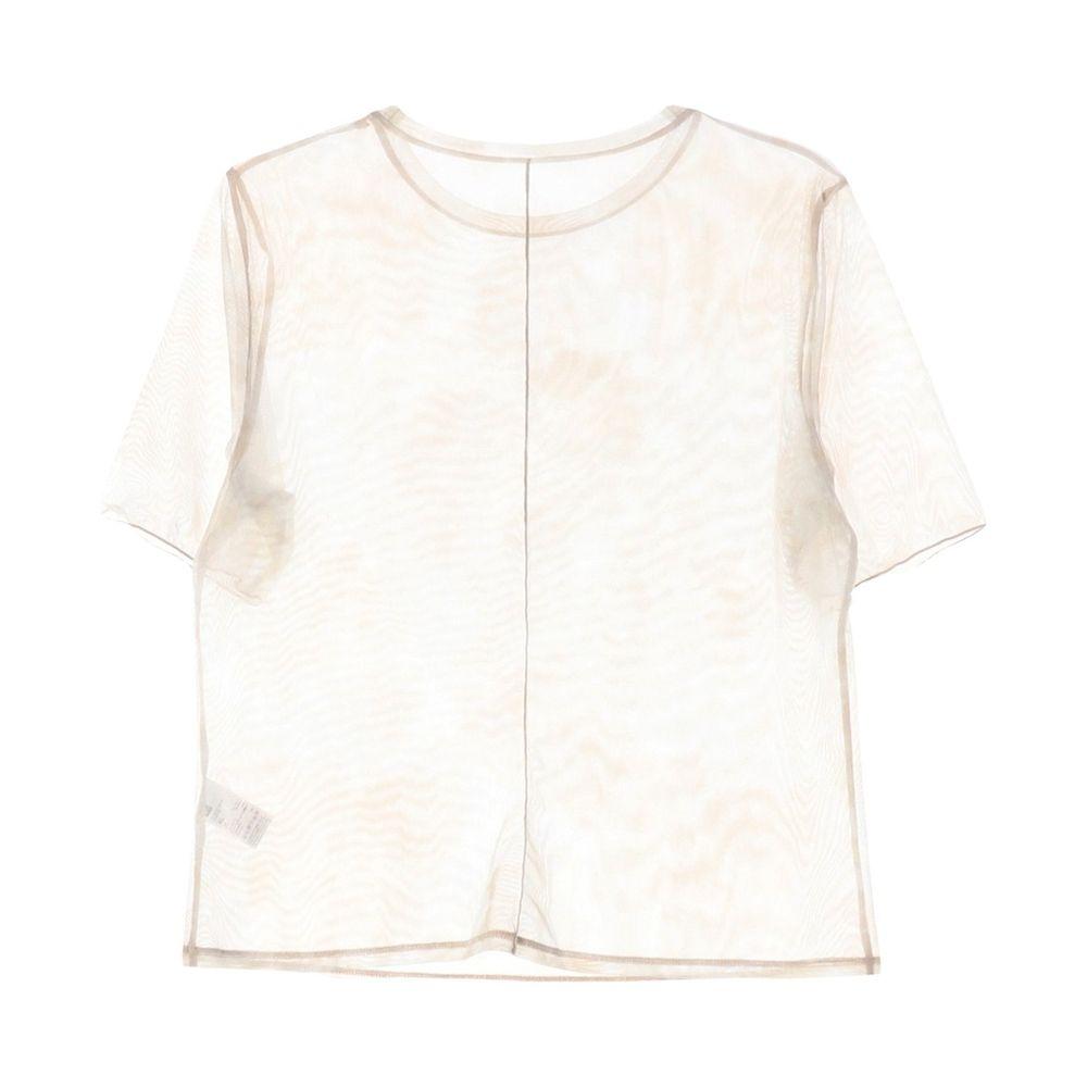 GU (WOMEN - XL) 폴리 시스루 반팔 티셔츠 5