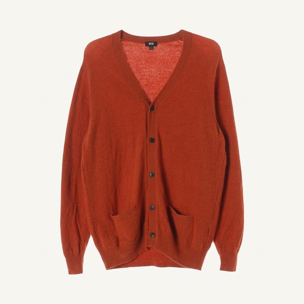 유니클로 (MEN - XL) 울 100% 니트 가디건 1