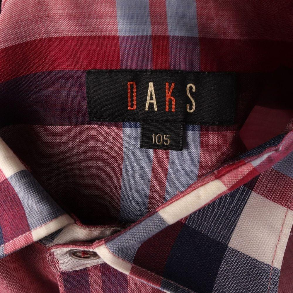 닥스 (MEN - XL) 울 블렌드 체크 패턴 반팔 셔츠 8