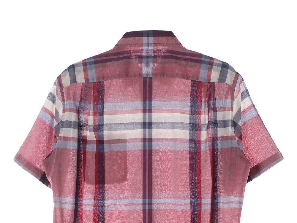 닥스 (MEN - XL) 울 블렌드 체크 패턴 반팔 셔츠 6