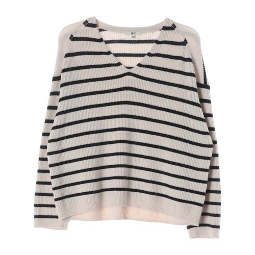 유니클로 x 클레어 웨이트 켈러 (WOMEN - 2XL) 아크릴 폴리 코튼 브이넥 니트 탑 2