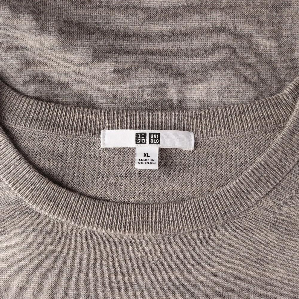 유니클로 (WOMEN - XL) 울 100% 크루넥 니트 탑 6