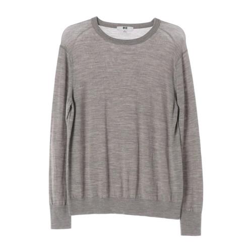 유니클로 (WOMEN - XL) 울 100% 크루넥 니트 탑 2