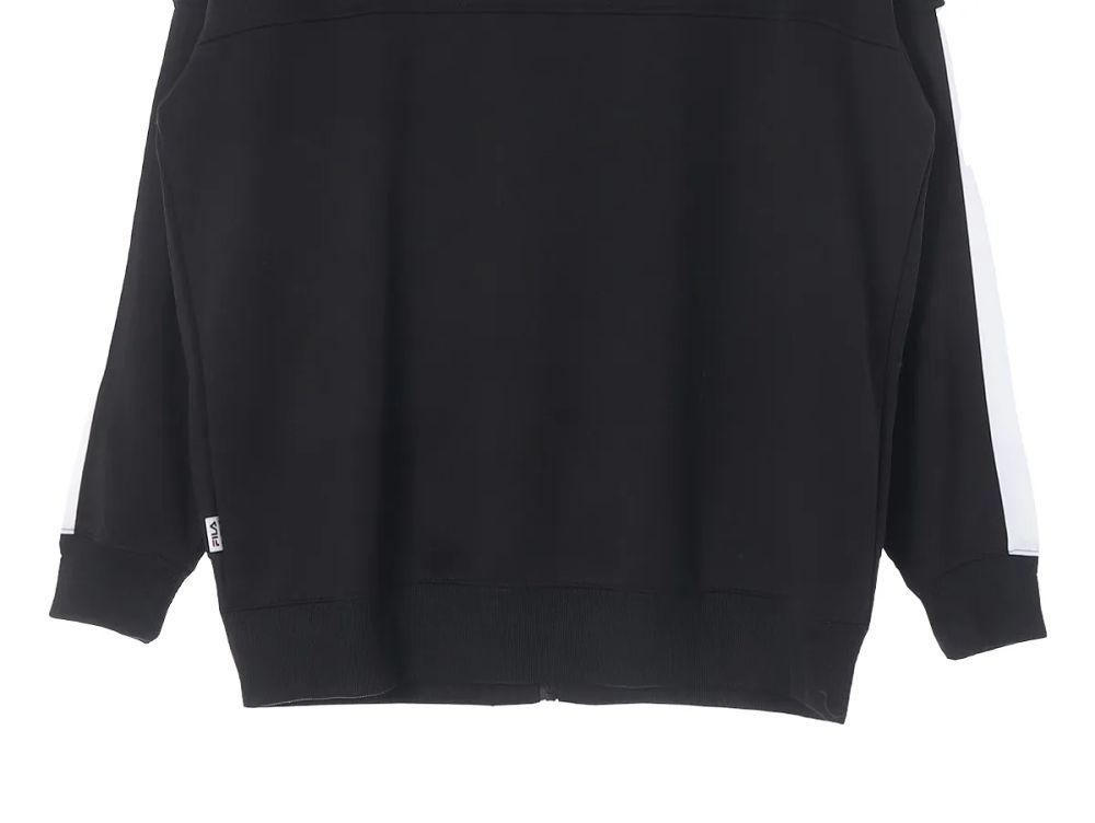 휠라 (MEN - XL) 폴리 로고 집업 저지 7