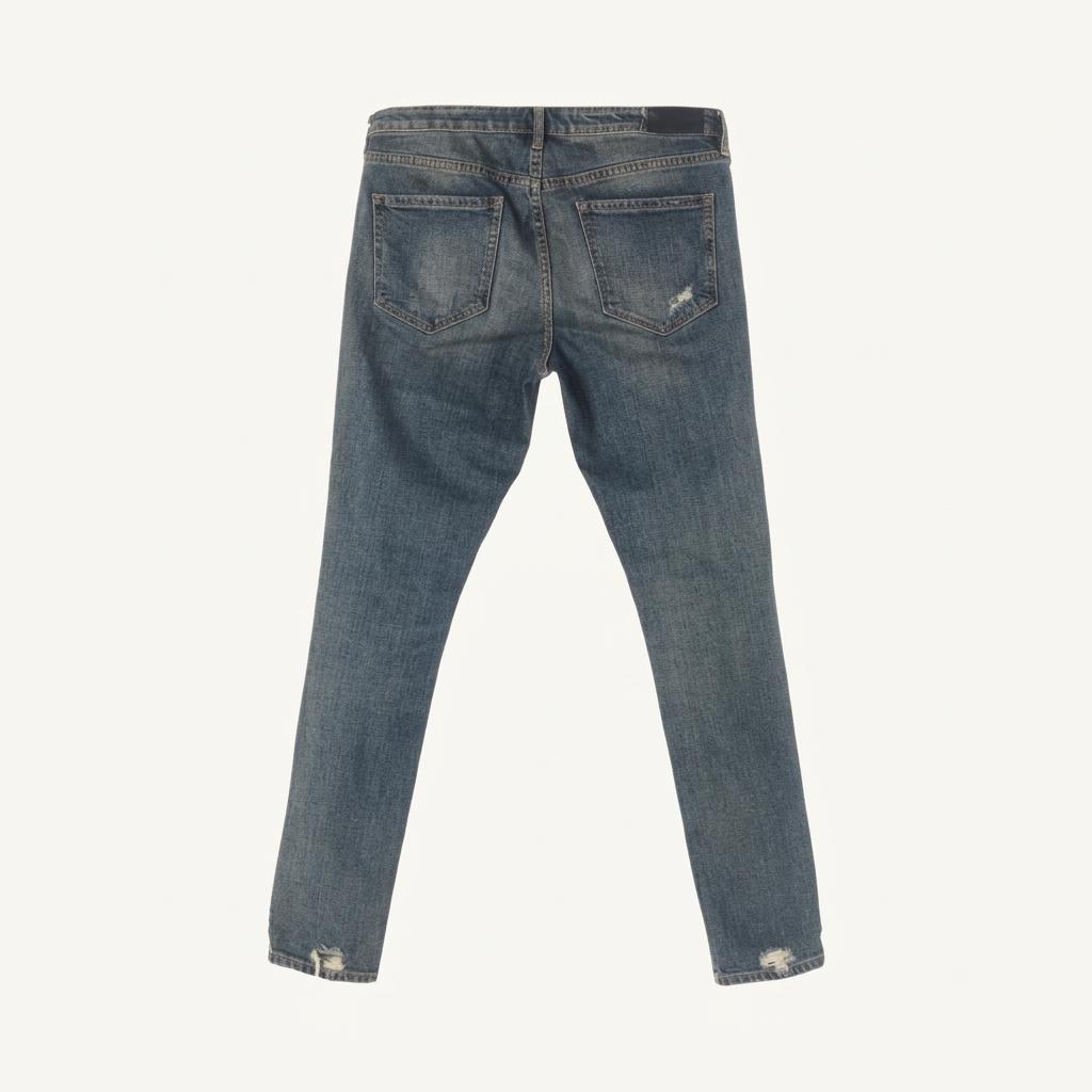 아르마니 익스체인지 (MEN - 30) 코튼 폴리 디스트로이드 데님 팬츠 1