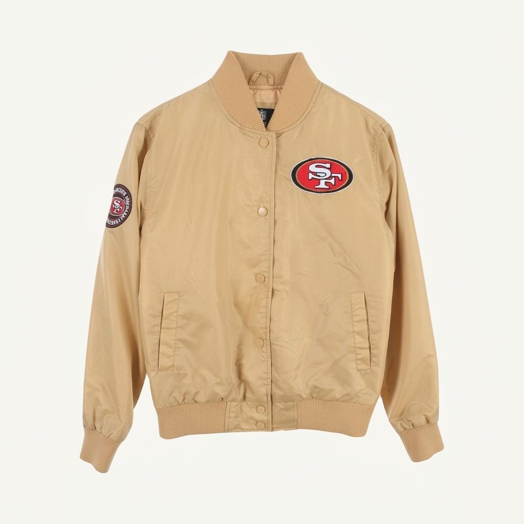 NFL (MEN - S) 폴리 나일론 샌프란시스코 포티나이너스 바시티 자켓 1