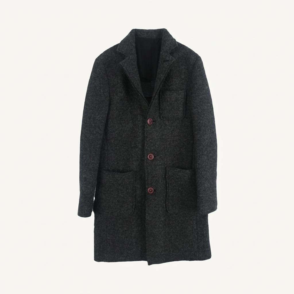 인터메조 (MEN - M) 울 블렌드 슬림핏 롱 코트 1
