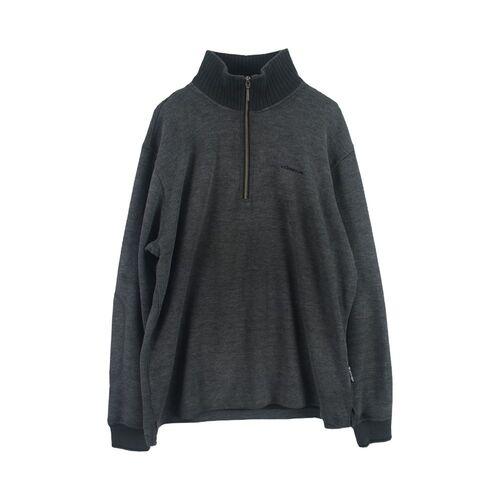 엘레쎄 (MEN - XL) 아크릴 라이오셀 로고 반집업 긴팔 티셔츠 2