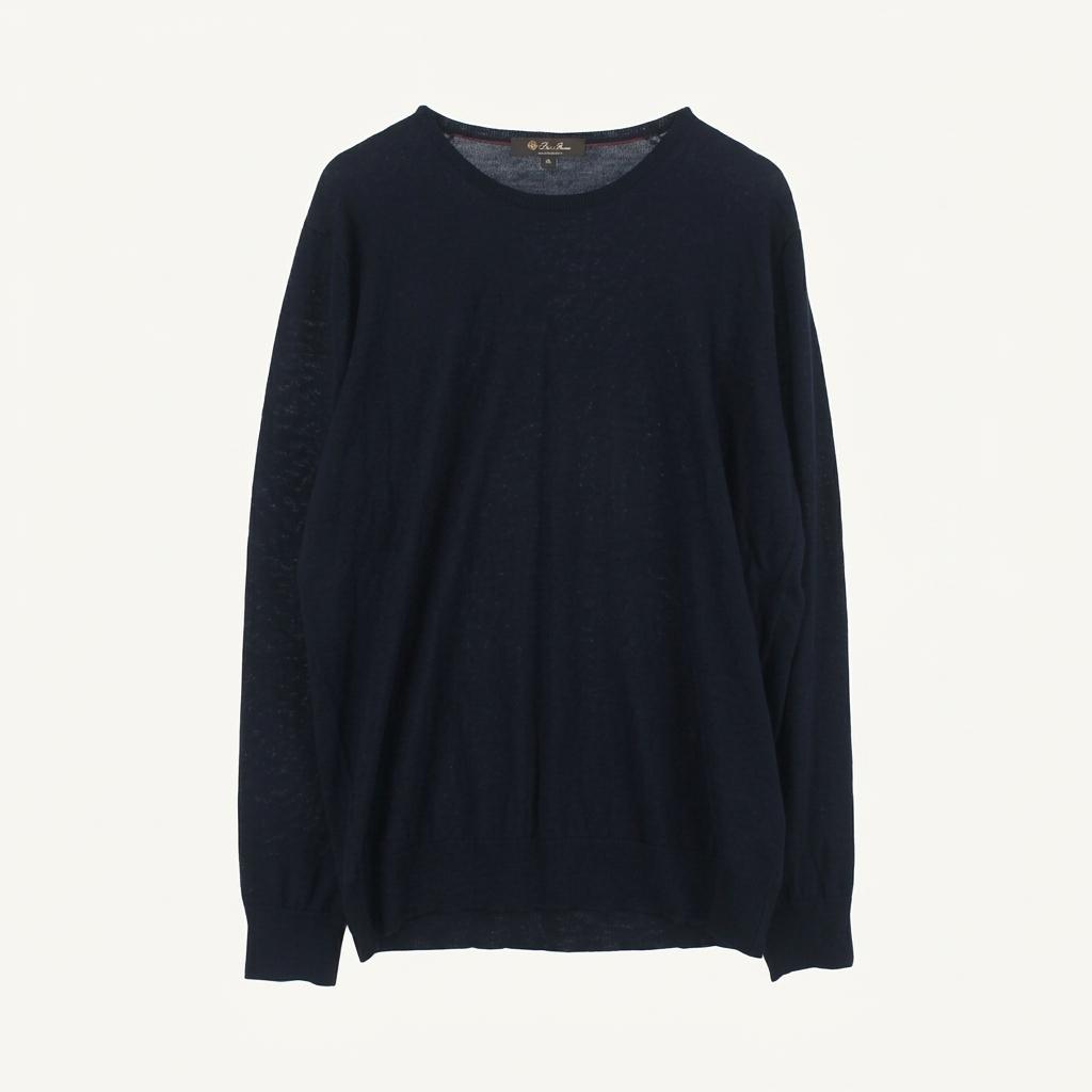 로로피아나 (MEN - L) 버진 울 100% 19FW 지로콜로 니트 탑 1