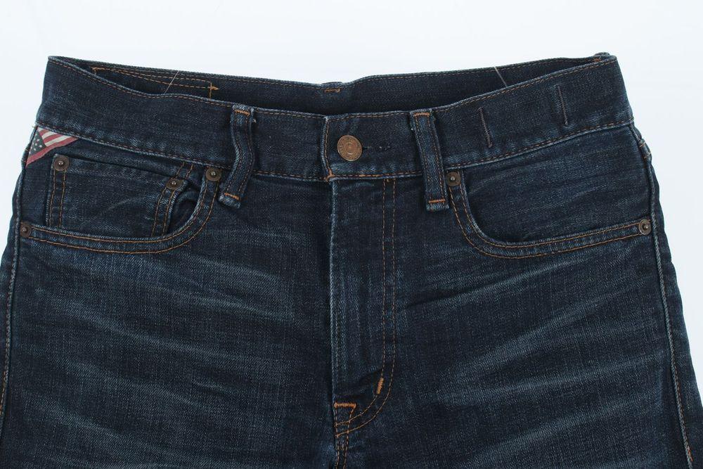 폴로 랄프로렌 (MEN - 29 x 32) 코튼 폴리 패치 로고 데님 팬츠 4