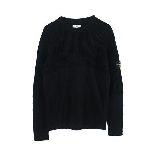스톤아일랜드 (MEN - M) 울 블렌드 패치 로고 티어드 니트 탑 2