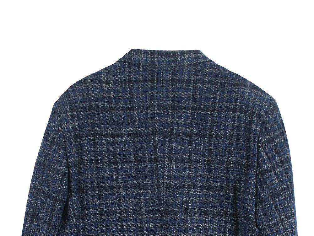 바쏘 (까노니코) (MEN - 2XL) 실크 울 블렌드 투 버튼 트위드 블레이저 7