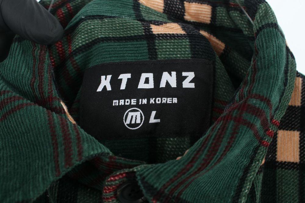 엑스톤즈 (MEN - M) 체크 패턴 코듀로이 셔츠 8
