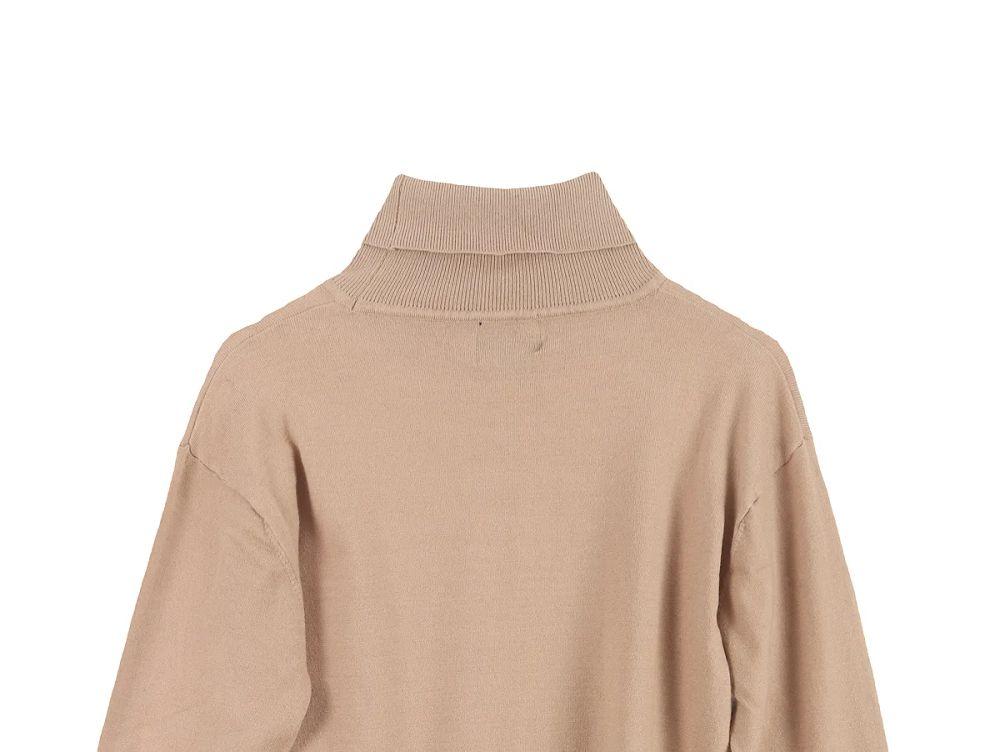 그루브라임 (MEN - XL) 레이온 폴리 나일론 하이넥 니트 탑 6