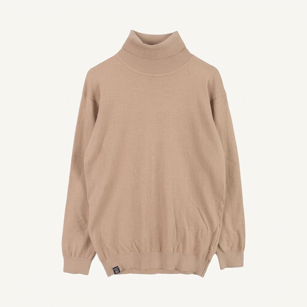 그루브라임 (MEN - XL) 레이온 폴리 나일론 하이넥 니트 탑 1