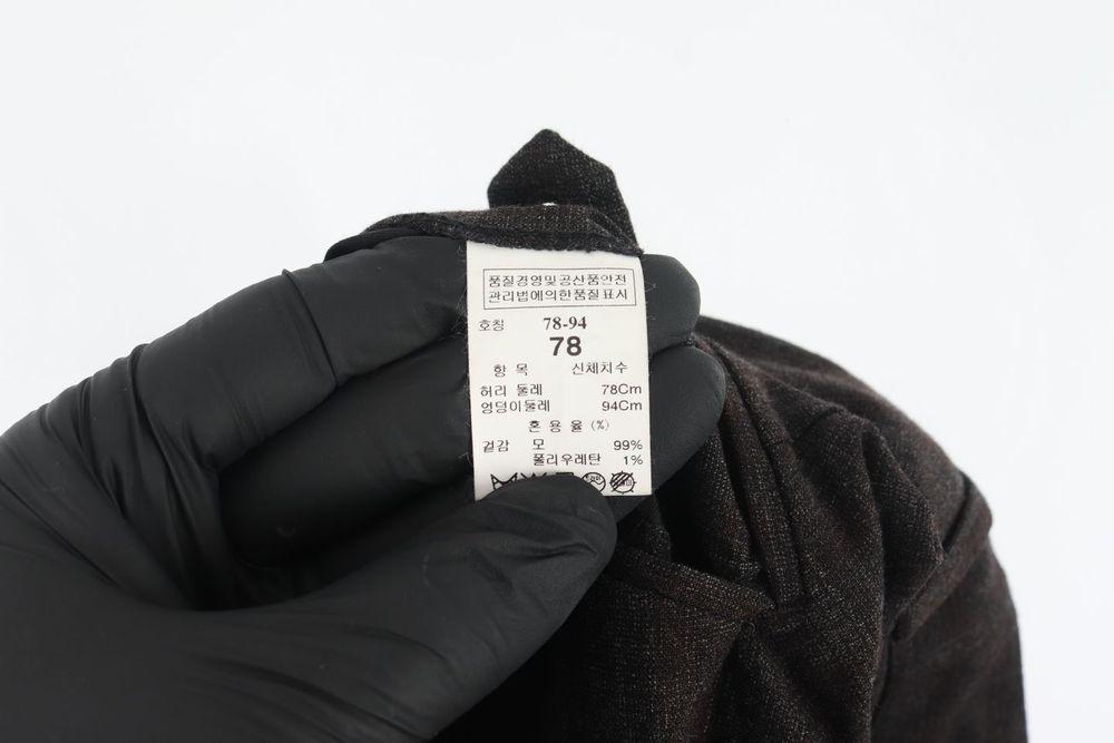 타임 (MEN - 30) 울 블렌드 체크 패턴 슬랙스 9
