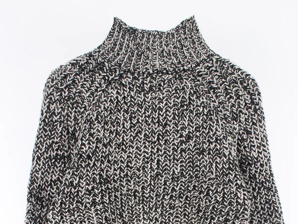 H&M (WOMEN - M) 울 블렌드 하이넥 크롭 니트 탑 6
