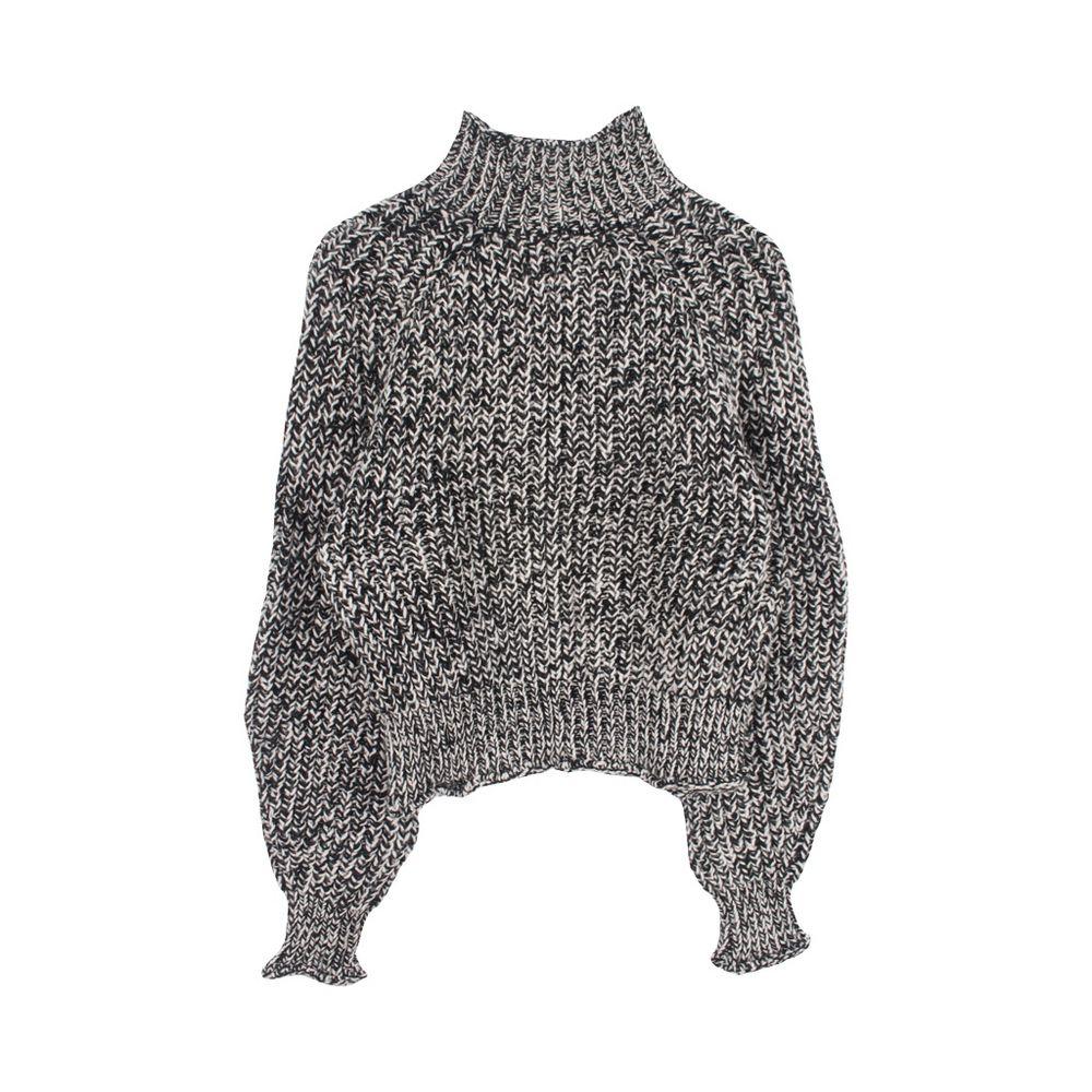 H&M (WOMEN - M) 울 블렌드 하이넥 크롭 니트 탑 5