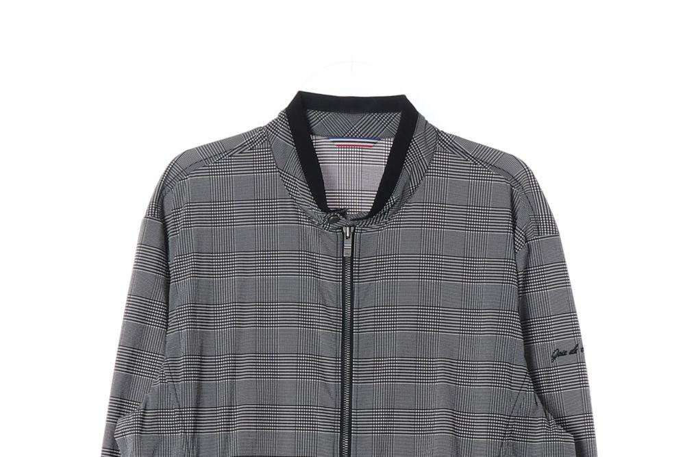 제이디엑스 (MEN - XL) 폴리 나일론 체크 패턴 블루종 자켓 4
