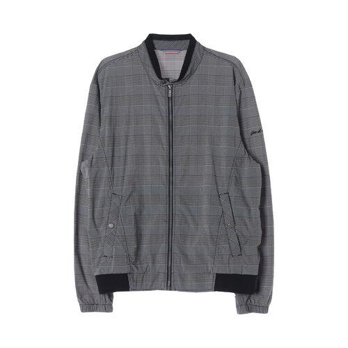 제이디엑스 (MEN - XL) 폴리 나일론 체크 패턴 블루종 자켓 2