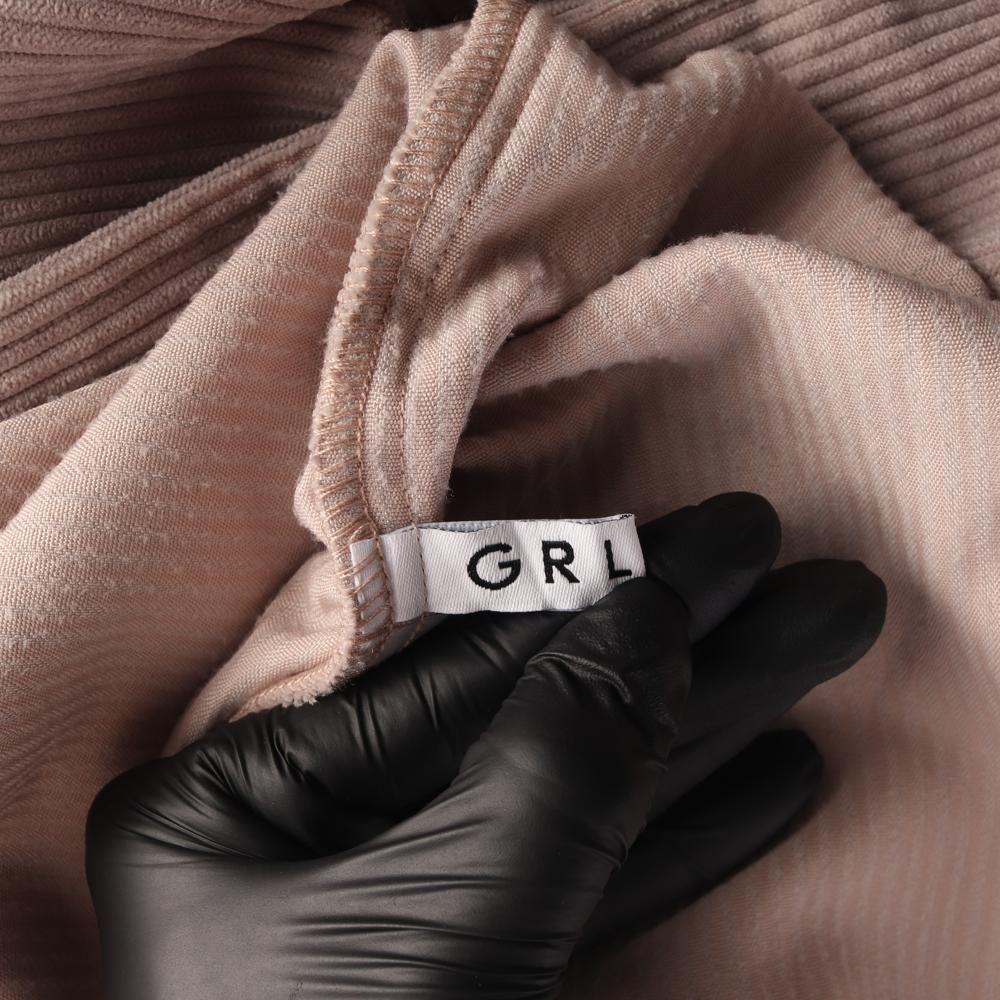 GRL (WOMEN - F) 폴리 코듀로이 더블 버튼 코트 7