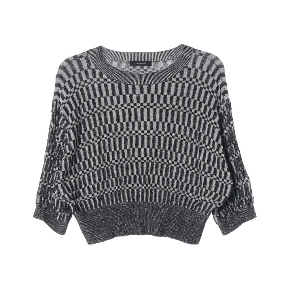 지나시스 (WOMEN - F) [SET] 2pcs 패턴 크롭 니트 탑 & 니트 스커트 5