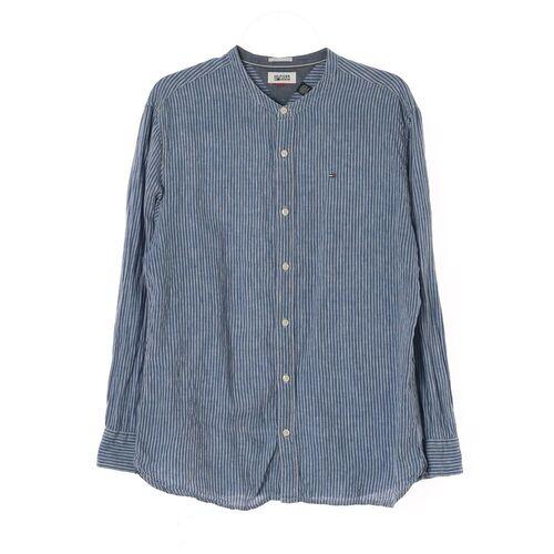 타미힐피거 (MEN - XL) 린넨 스트라이프 차이나넥 셔츠 2