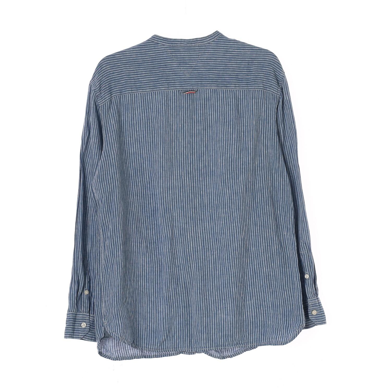 타미힐피거 (MEN - XL) 린넨 스트라이프 차이나넥 셔츠 10