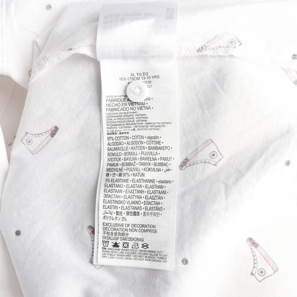 컨버스 (WOMEN - M) 코튼 폴리 패턴 반팔 셔츠 7