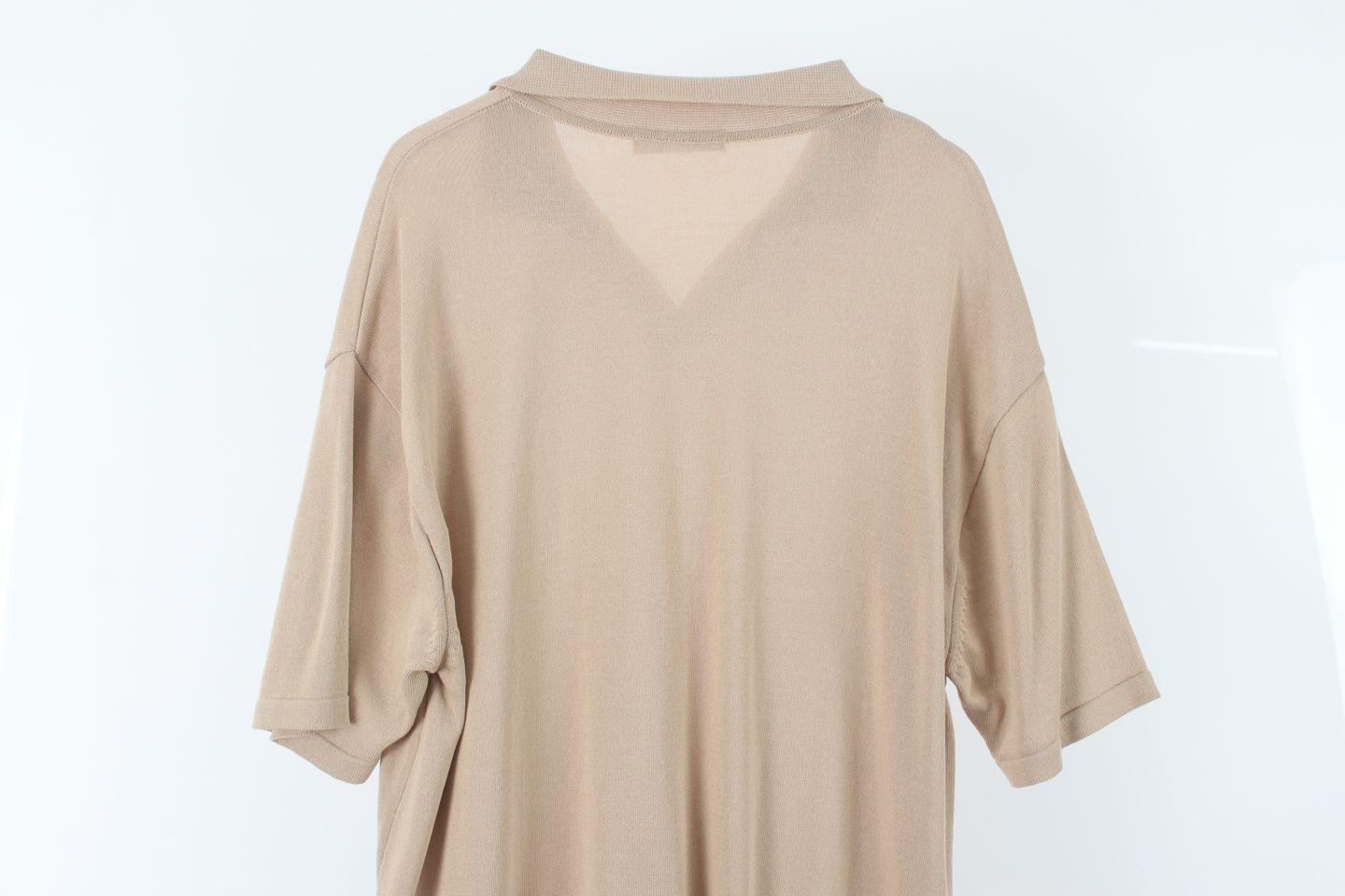 드로우핏 (MEN - XL) 모달 레이온 카라 반팔 니트 탑 5