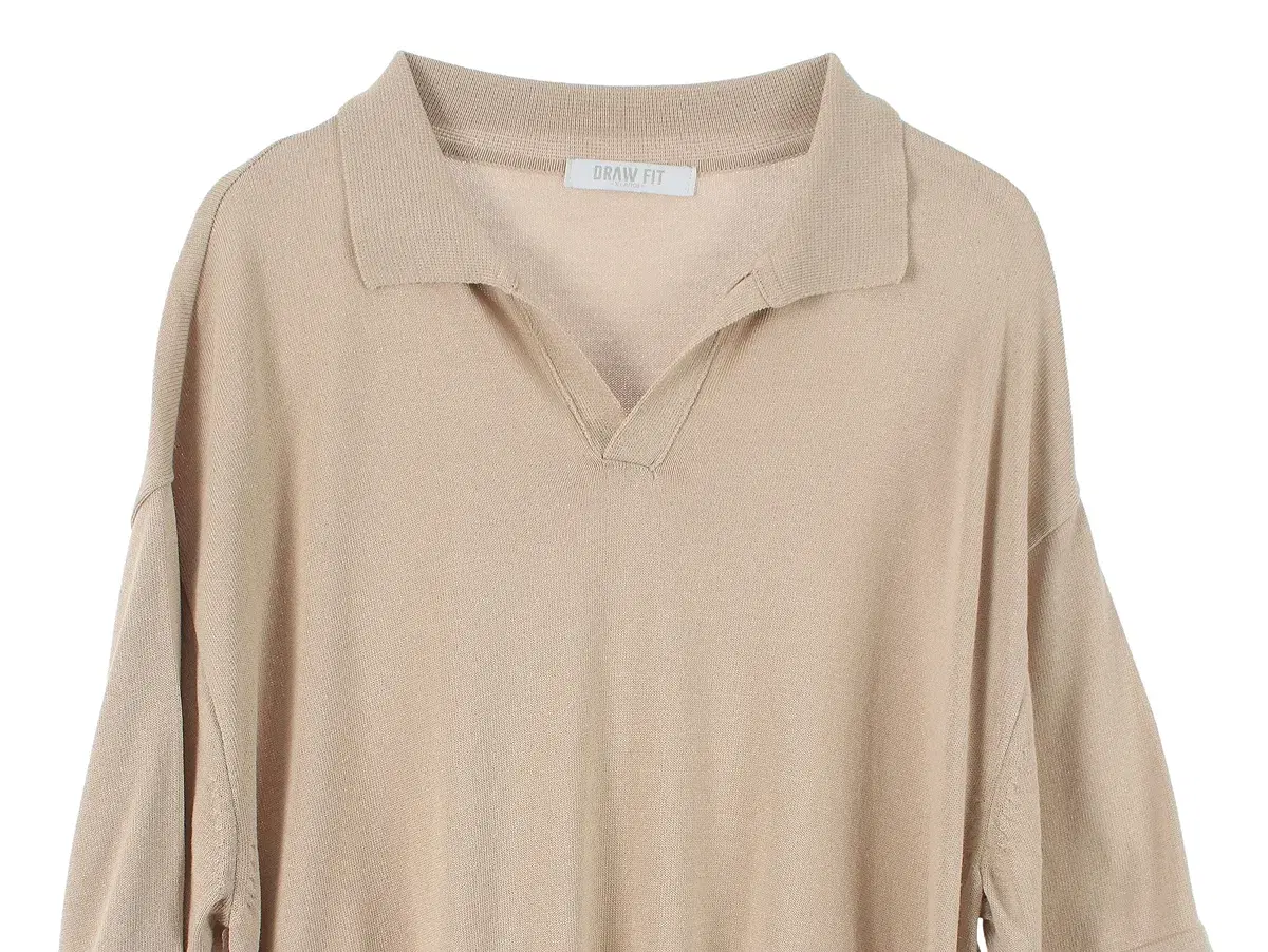 드로우핏 (MEN - XL) 모달 레이온 카라 반팔 니트 탑 3