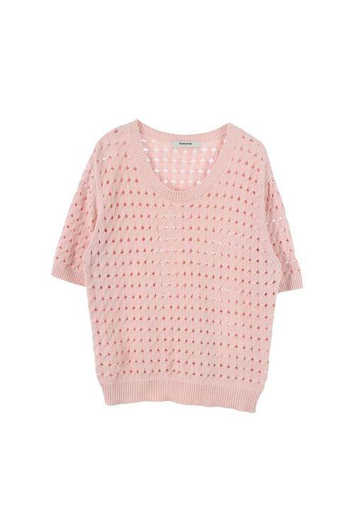 에잇세컨즈 (WOMEN - L) 크로쉐 반팔 니트 탑 2
