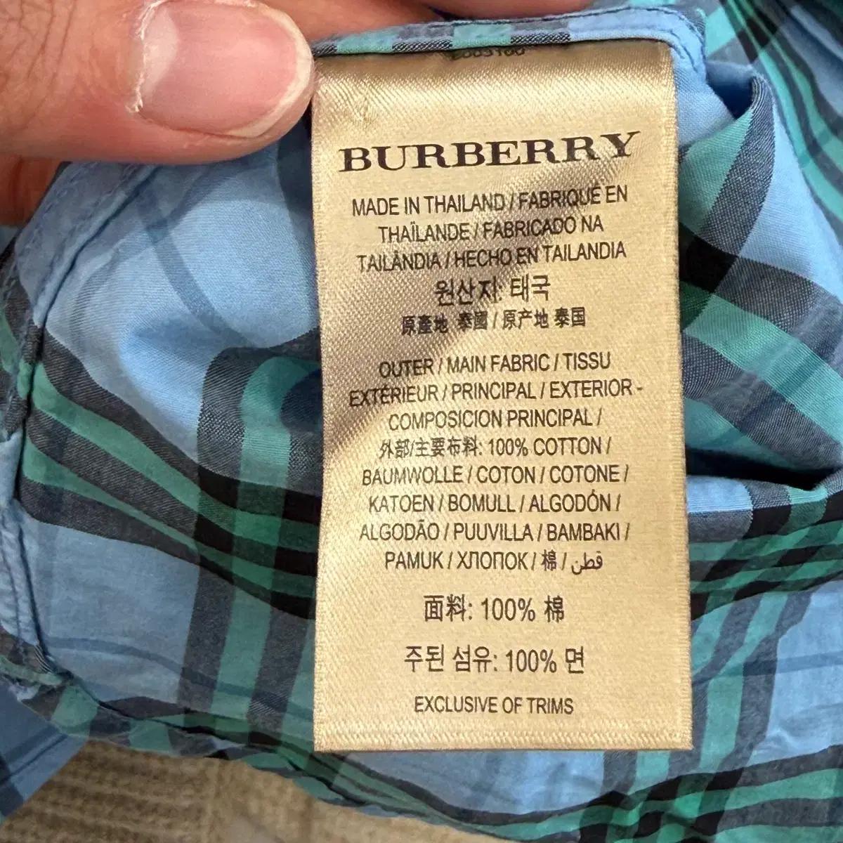 M 버버리 체크 셔츠 6