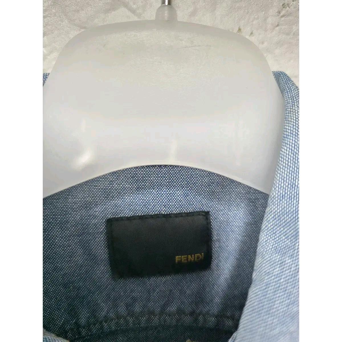 6Y 펜디 FENDI 키즈 청남방 데님셔츠 D363 3
