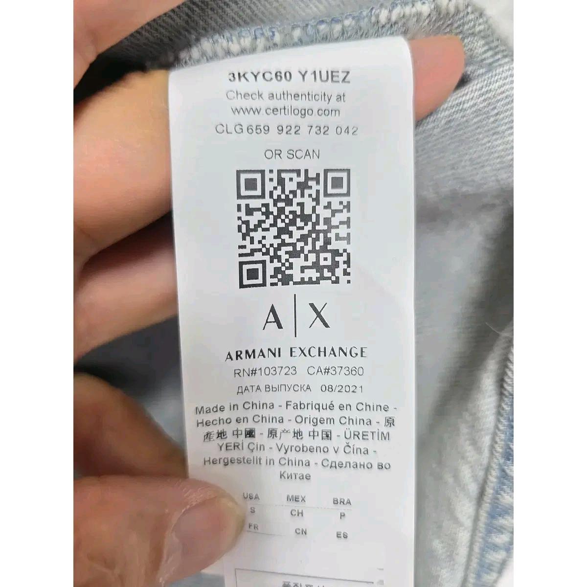 Free 아르마니 (알마니) 남녀공용 청남방 데님 셔츠 D375 4