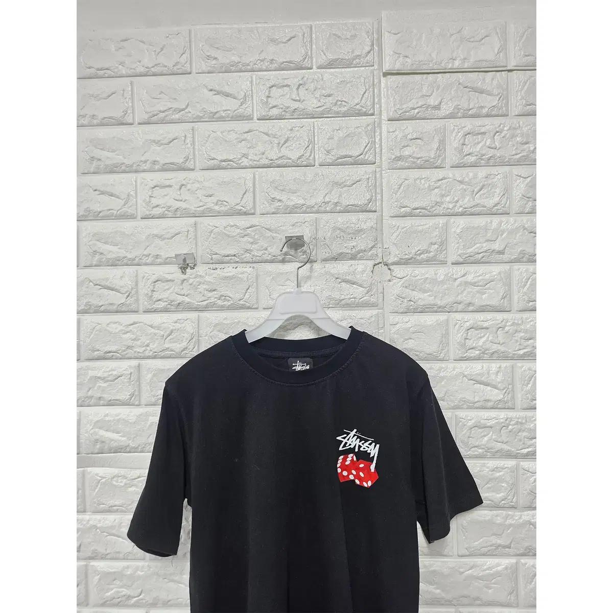 M 스투시 블랙 다이스 반팔 티 D406 6