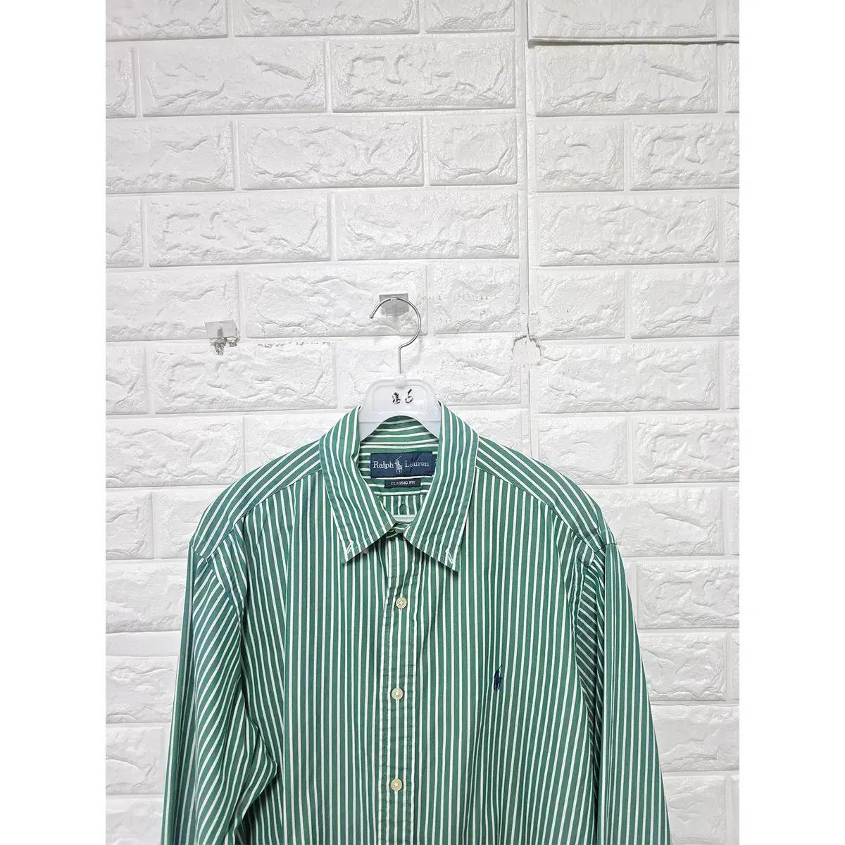 XL 폴로랄프로렌 스트라이프 셔츠 남방 D416 6