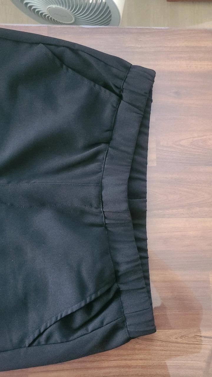 에꼴리에 블랙 밴딩 슬랙스 팬츠 7