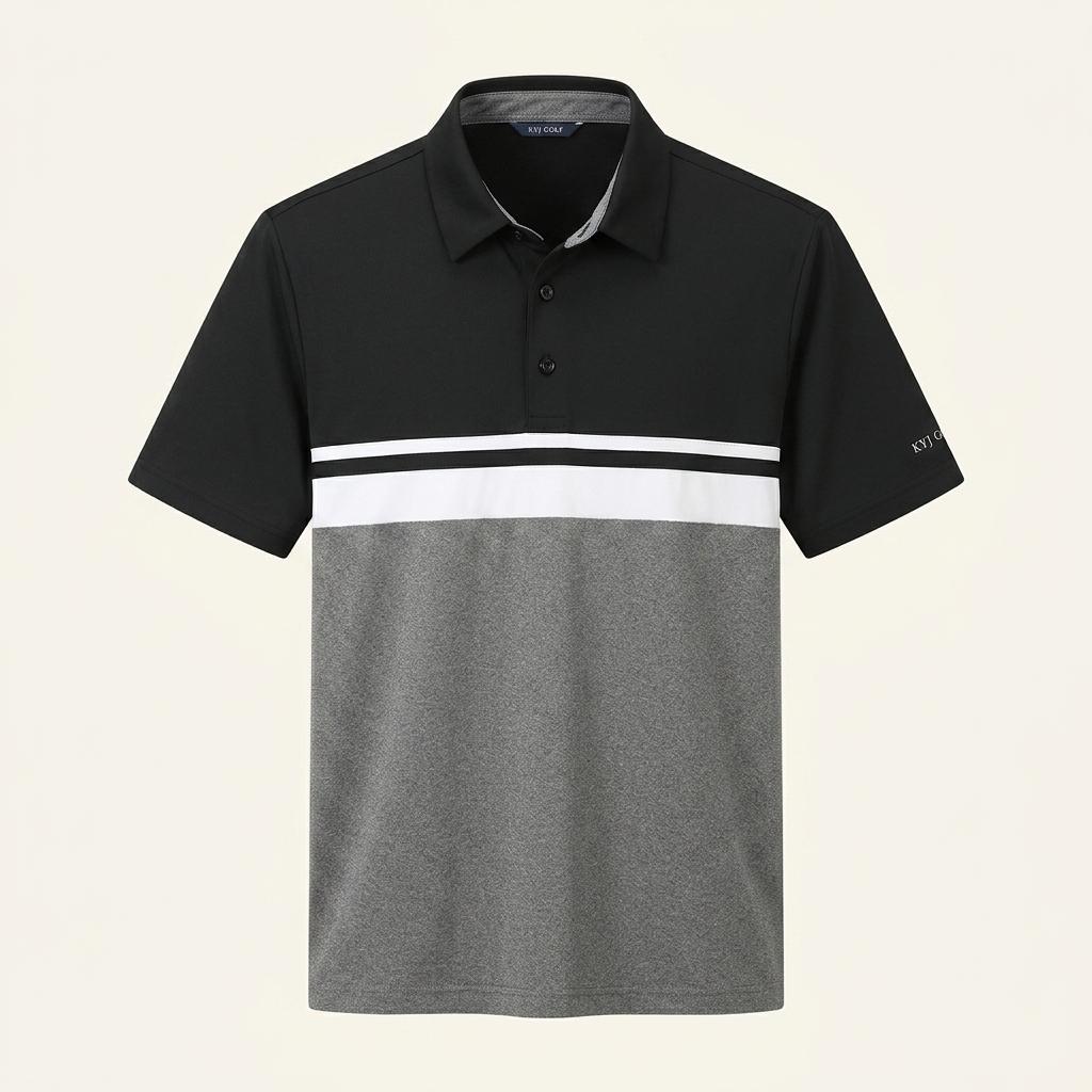 KYJ GOLF 배색 반팔 카라 티셔츠 남성95 1
