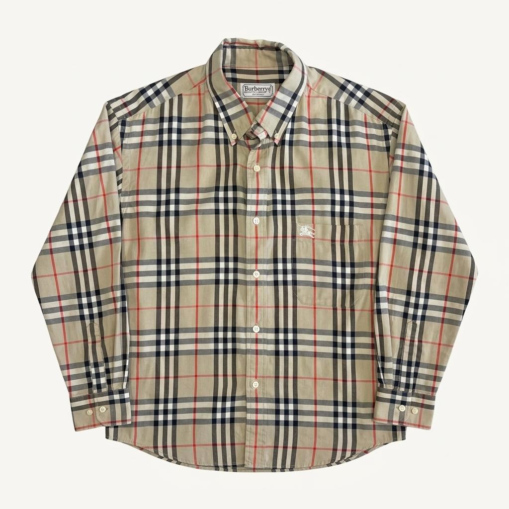 43(XL) 버버리 노바체크 정면포켓 셔츠 1