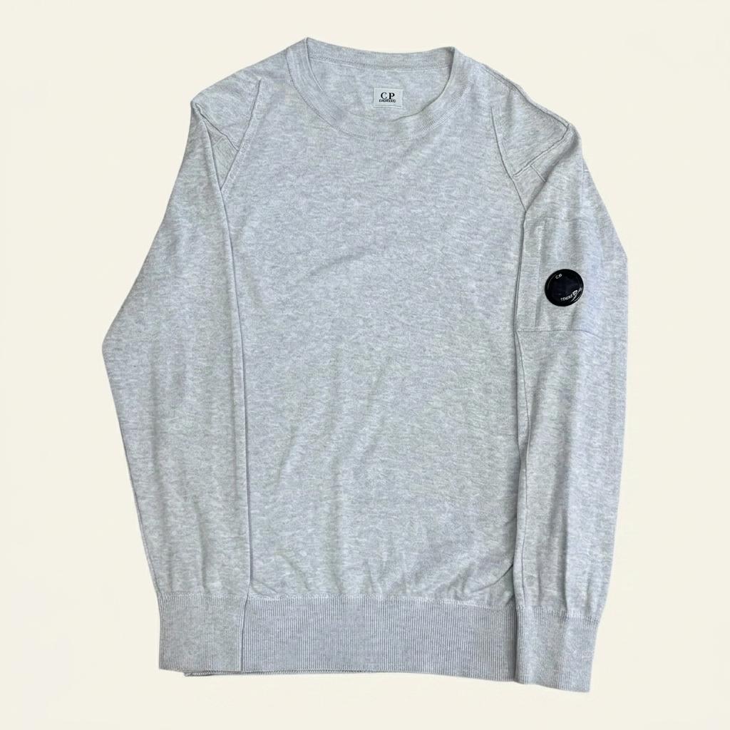 정품인증 C.P. 컴퍼니 52(XL) 그레이멜란지 렌즈 와펜 얇은 니트 1