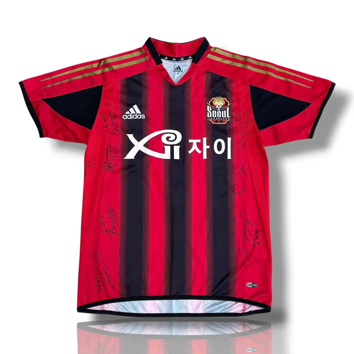 아디다스 85 2005 서울FC No.9 정조국 선수단 싸인 유니폼 3